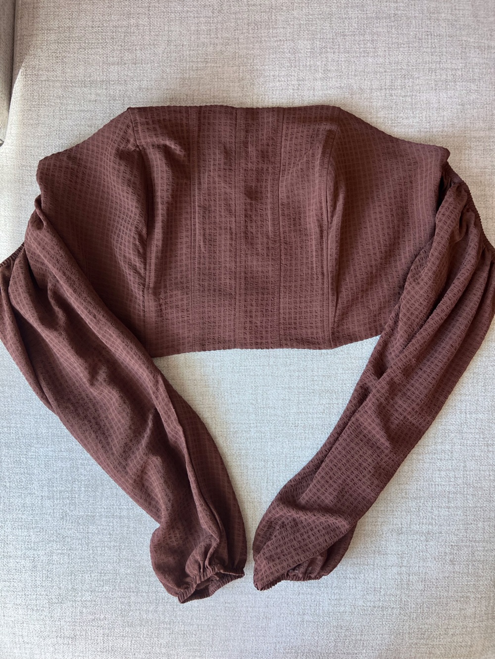 Wild Fable Balloon Sleeve Corset Crop Top - Picture 5 of 6